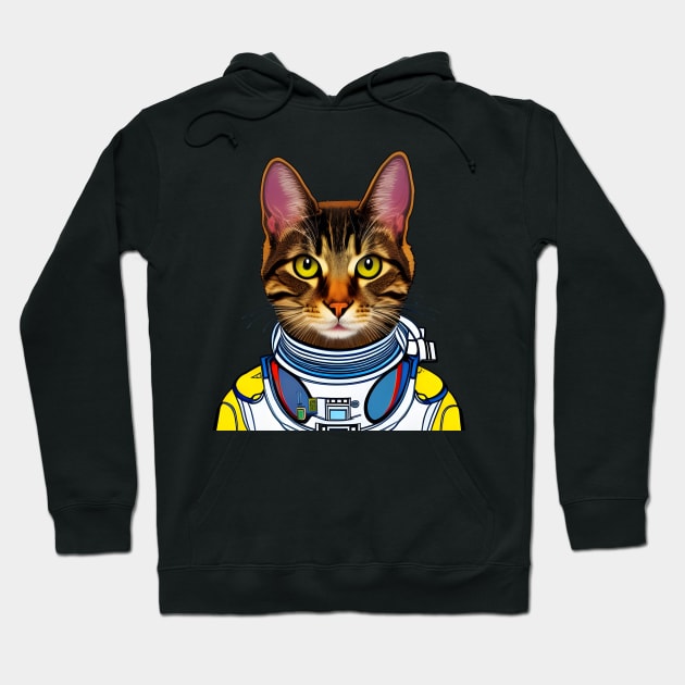 Astronaut Cat Hoodie by Purrestrialco